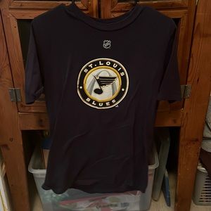 Older blues hockey tee shirt